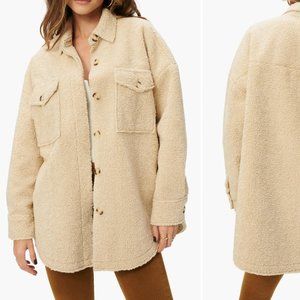 Good American Sherpa Jacket Size 5/6 NWT